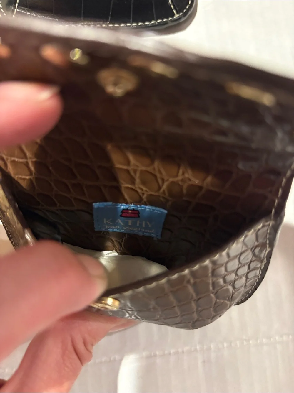 Women's Mini Croc Keychain Wallet choice